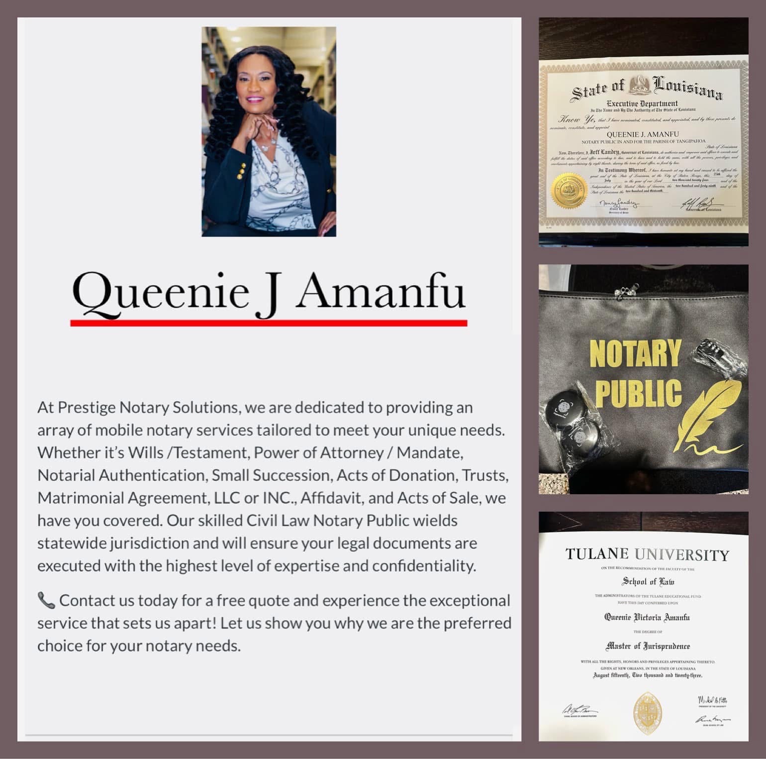 Queenie J Amanfu - NNA Certified Notary