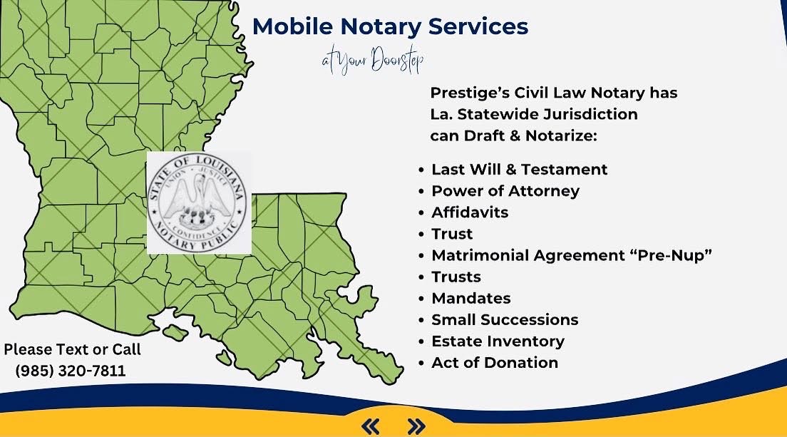 Mobile Notary Services Louisiana